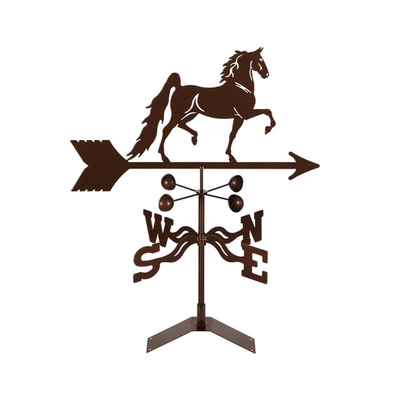 EZ Vane Saddlebred Horse Weathervane | Roof Mount | 14 Gauge Steel | Sealed Ball Bearings | Home or Garden