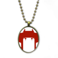 thumbnail image 1 of Cultura silueta ilustración patron Collar Colgante de cadena vintage Colección de joyas colgantes Unbranded M, 1 of 3