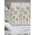 thumbnail image 3 of Farmhouse Dandelion Bathroom Window Curtain, Spring Modern Minimalist Country Flower Light Filtering Coffee Kitchen Curtains, Bedroom Living Room Curtains 2 Panel 84"x63", 3 of 6
