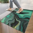 thumbnail image 4 of Green Gray Yellow Marble Pattern Door Rugs,Washable Non Slip Door Mats Indoor,Decorative Door Mats,Entry Mat Indoor for Entrance,Bedroom,Kitchen,Bathroom,17"x30", 4 of 6