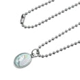 thumbnail image 2 of Where the Wild Things Are Eat You Up Antiqued Oval Charm Pendant with Chain, 2 of 5