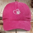 thumbnail image 2 of Plain Baseball Dad Cap Love Heart Dog Paw Embroidered Casquette Caps Men Women Unisex Sports Casual Adjustable Hat Golf Hat UV Protection, 2 of 3