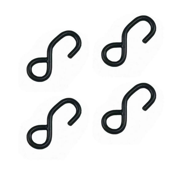 1" Vinyl Coated S-Hook - 1,200 lb. Break Strength - 4 Pack