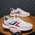 thumbnail image 6 of Men'S Versatile Mid-top Sneakers with Fabric Upper, Rubber Sole, and Cloth Insole， Running Casual Youth Dad Trendy Shoes |, 6 of 7