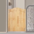 thumbnail image 3 of 180° Swinging Cafe Door Solid Pine Wood Cafe Saloon Door with Stainless Steel Hinge Double Swing Door for Kitchen Bar Home Office (Wood Color 30x42in), 3 of 7