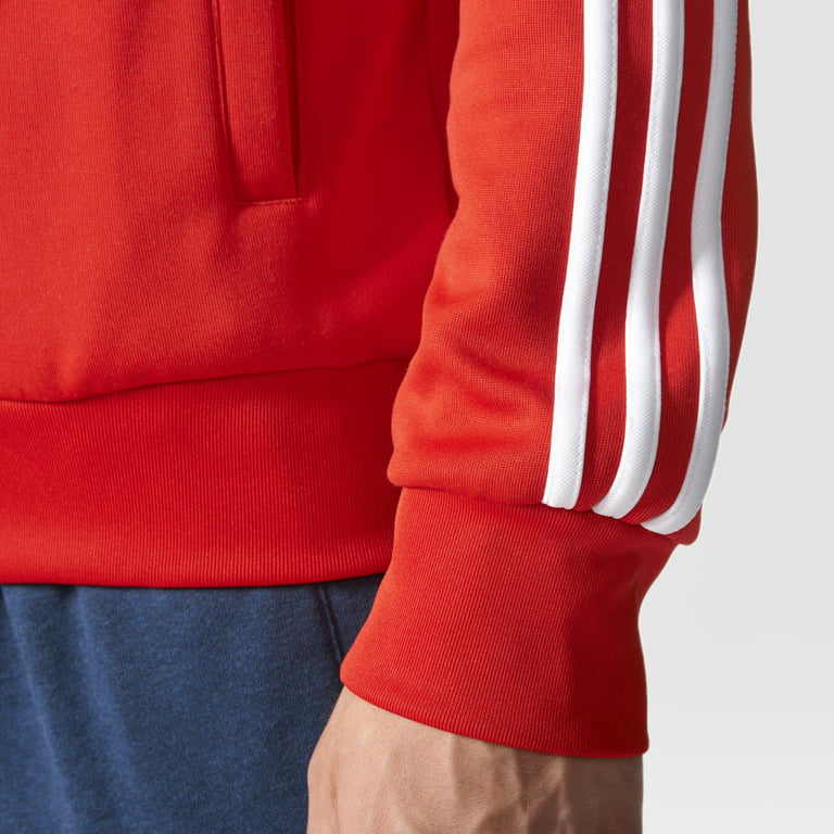 Adidas Originals Men's Track Jacket Red/White ay7062 - Walmart.com