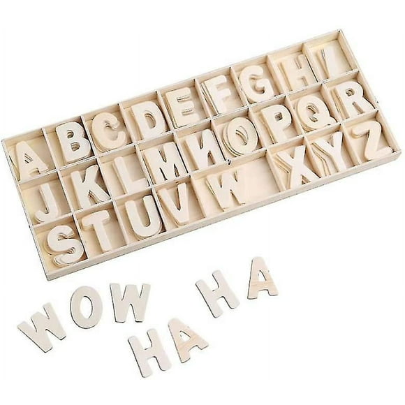 Wooden Alphabet Large Natural Letters