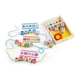 thumbnail image 4 of Lacing Beads ¡Clues & You de Melissa y Doug Blue! 25 cuentas y 4 cordones, 4 of 9