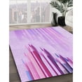 thumbnail image 3 of Ahgly Company Machine Washable Indoor Rectangle Transitional Heliotrope Purple Area Rugs, 3' x 5', 3 of 7