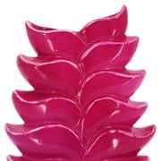 Ashland 11.75 Hot Pink Ceramic Vase , Summer Home Decor