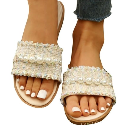 

Tawop Womens Casual Shoes Slippers Flats Trendy Slippers for Women Indoor Snoozies