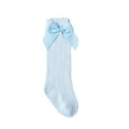 thumbnail image 6 of Caoirhny Baby Girls Long Socks, Elastic Bow Hollowed Soft Lightweight Socks for Daily Party, 6 of 7