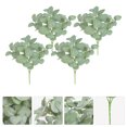 thumbnail image 2 of 4 piezas hojas artificiales decoración de hojas de simulación decoración de plantas verdes artificiales, 2 of 5