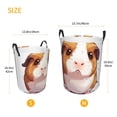 thumbnail image 3 of Balery Cartoon Guinea Pig Cesta de ropa redonda con asas, impermeable, independiente, para ropa, juguetes, dormitorio y familia-Small, 3 of 6