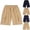 A Khaki, variant on DJDLJWCJ Boys Athletic Shorts Elastic Waist Straight Leg Loose Fit Cargo Shorts for Outdoor Hiking Summer Shorts, Khaki 3 T