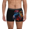 thumbnail image 1 of Balery Colorful Betta Fish Calzoncillos bóxer para hombre, ropa interior de algodón suave y transpirable con cinturilla de nailon-Small, 1 of 5