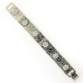 thumbnail image 4 of 1928 Jewelry Crystal Flower Etched Floral Clasp Bracelet, 4 of 4