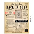 thumbnail image 2 of 85th Birthday Party Decor Poster 85 Years Ago Back In 1939, 2 of 5