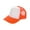 Orange + White, variant on Unisex Summer Breathable Plain Mesh Baseball Cap Adjustable Snapback Sunhat