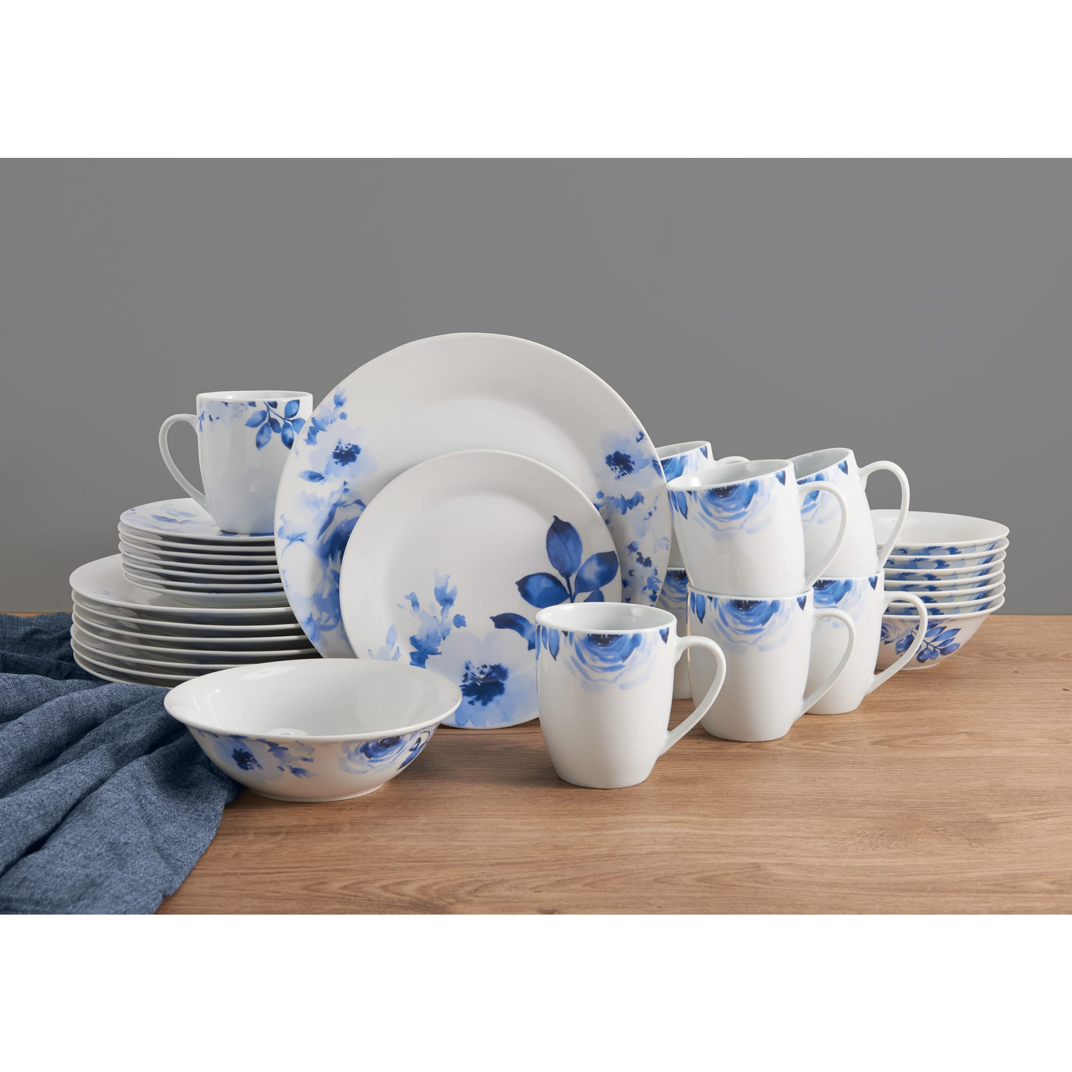 Fitz and Floyd Bloom 32-Piece Porcelain Tableware Set (service for 8)
