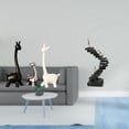 thumbnail image 2 of Estatua de alce y ciervo,Estatua de jirafa de cerámica,adorno moderno para decoración del hogar,Estatua de escalera,Estatua de escalera con libros para escalar,decoración, 2 of 8