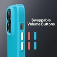 thumbnail image 6 of BLACK+DECKER for iPhone 14 Cases, Compatible with MagSafe, Shockproof Military-Grade Protection, Magnetic Phone Case for iPhone 14 Pro, Blue [Changeable Buttons, Lanyard], 6 of 10