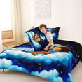 thumbnail image 3 of Erosebridal Cute Boy Tiger Full Size Comforter Sets, Dreamy Galaxy Sky Bedding Sets, 3-Piece, 3 of 6