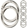 thumbnail image 1 of MOVTOTOP 10pcs Flat Key Rings Metal Split Circles Key Chain Making Rings DIY Circle Rings, 1 of 5