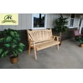 thumbnail image 2 of Western Red Cedar Fanback Garden Bench, 2 of 2