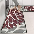 thumbnail image 2 of Kitchen Rugs Sets Of 2,Red and Gray Floral Pattern Anti Fatigue Kitchen Mat Rugs Non Slip Washable,Decorative Kitchen Floor Mats for Kitchen,Sink,Laundry,17"x47"+17"x47", 2 of 5