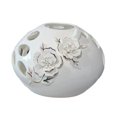 thumbnail image 3 of Florero de , decoración de mesa, patrón de tallado de flores, decorativo para decoración para sala de estar, ligero y versátil , 19.5 cm x 14 cm 195 cm x 14 cm, 3 of 8