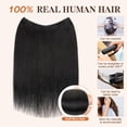 thumbnail image 3 of Extensiones de cabello Halo S-noilite, 100% cabello humano real, 55 g/30 cm, 3 of 7