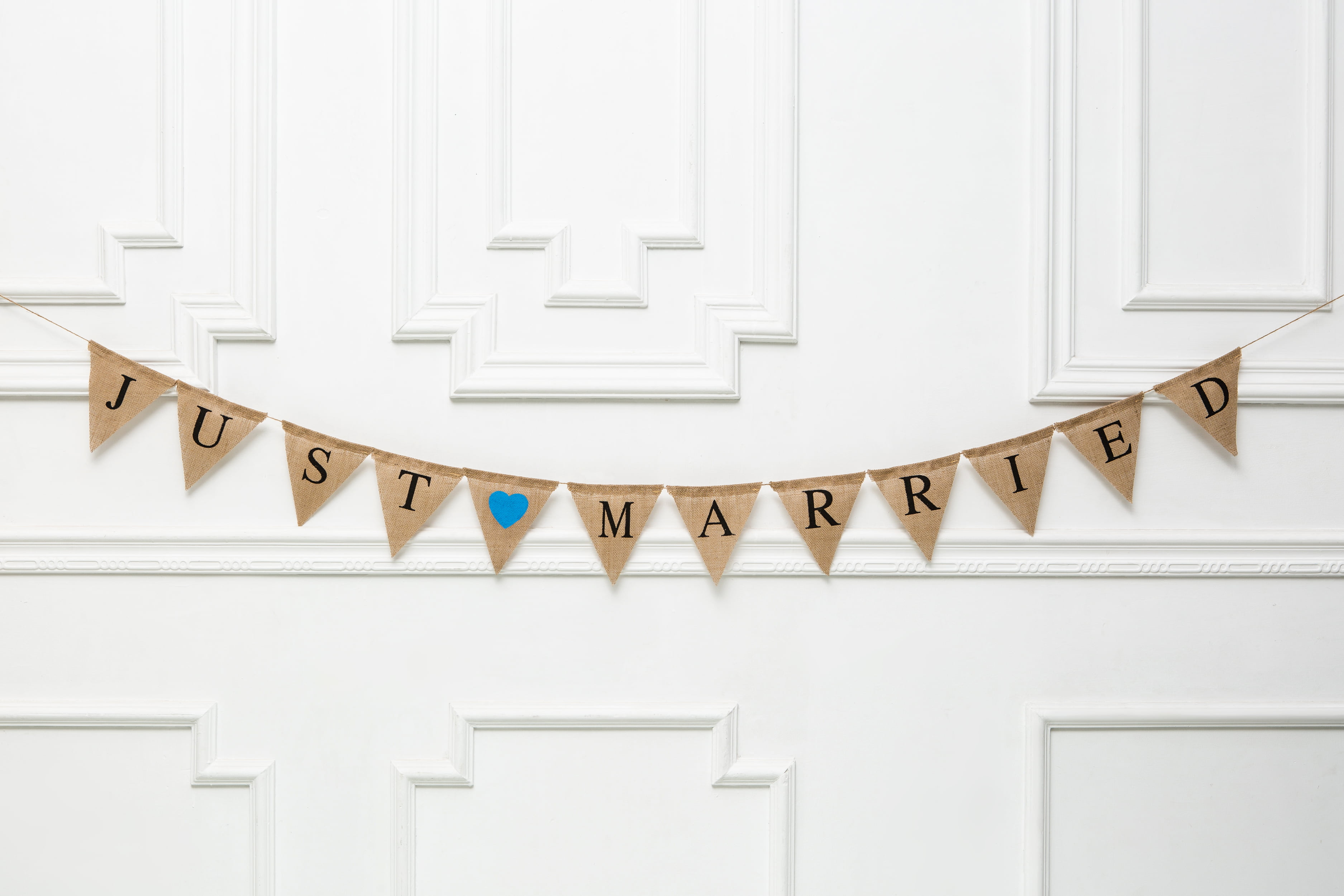 Bunting/Party/Personalised/Hessian/Handmade 75p Per Flag