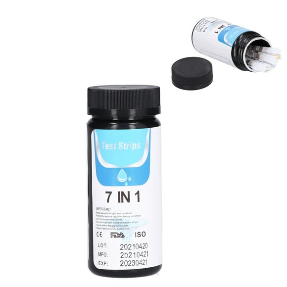 Aquarium Supplies50Pcs 7 in 1 PH Test Strip Water Hardness Test Strip Tailored for Perfection