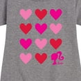 thumbnail image 3 of Barbie - Heart Grid - Toddler And Youth Girls Fleece Dress, 3 of 5