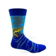 thumbnail image 2 of Funny Fishing Themed Men's Novelty Crew Socks with Saying I Jerk It Every Chance I Get, 1 Size Fits Most, 2 of 3