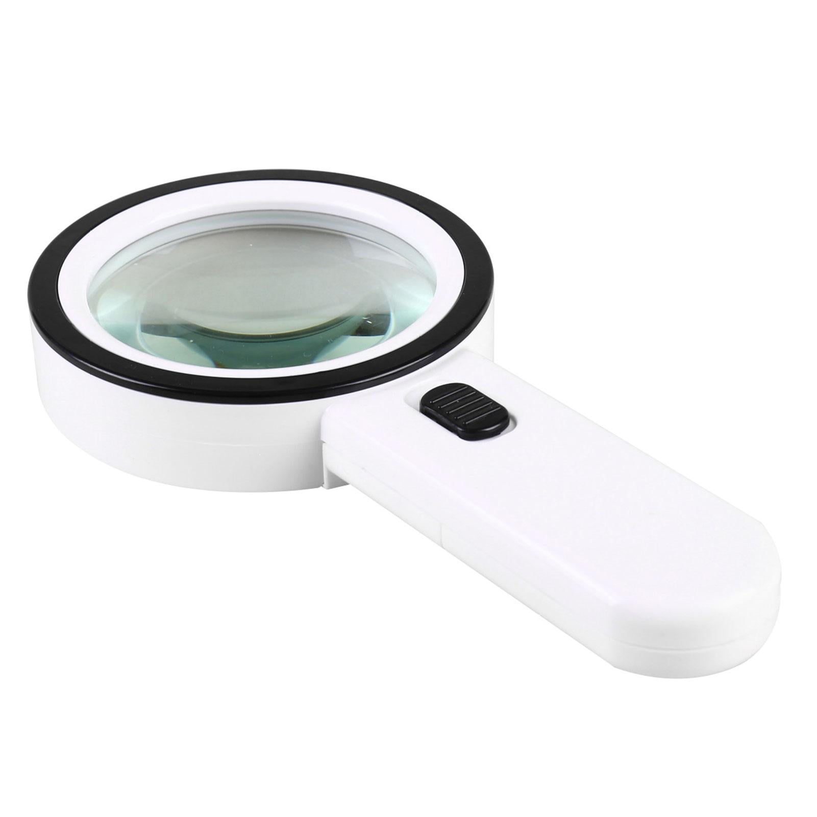 Magnifying Glass With Light 30X 12 LED Handheld Magnifier With Lights