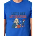 thumbnail image 4 of Men's Festive 4th of July T-Shirt "Let's Get Lit-erature" America Patriotic Graphic Print Funny Short-Sleeve Tee, 4 of 5
