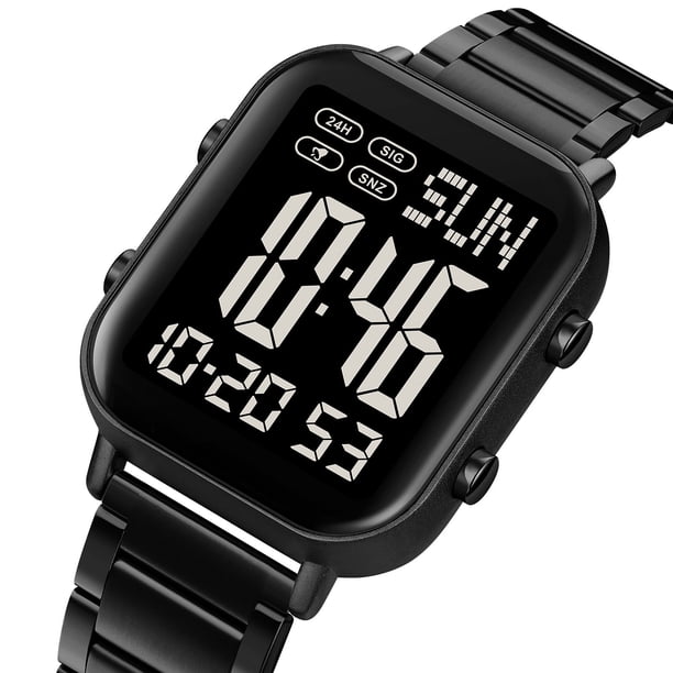 Reloj Digital Deportivo para Hombre, Resistente Al Agua y con Pantalla Luminosa, Ideal para Senderismo, Camping, Correr, Nadar y Otros Deportes.