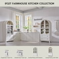 thumbnail image 6 of SinCiDo Arched Kitchen Pantry Storage Cabinet, 71" Tall Wood Storage Cabinet with 4 Doors and 6 Shelves for Dining Room Living Room, 6 of 8