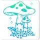 thumbnail image 1 of Plantillas de diseño de hongos grandes de 30 x 30 cm, plantillas de dibujo y pintura, plantillas de flores cuadradas de plástico reutilizables, letreros, 1 of 9