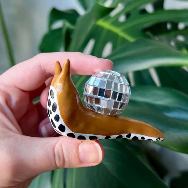 Ganfancp Caracol con Adorno Decorativo Hogar Decoración Sala Decoración Navideña Artesanía Resina Ofertas Del Día Sólo En Línea 1 X Adorno de Caracol