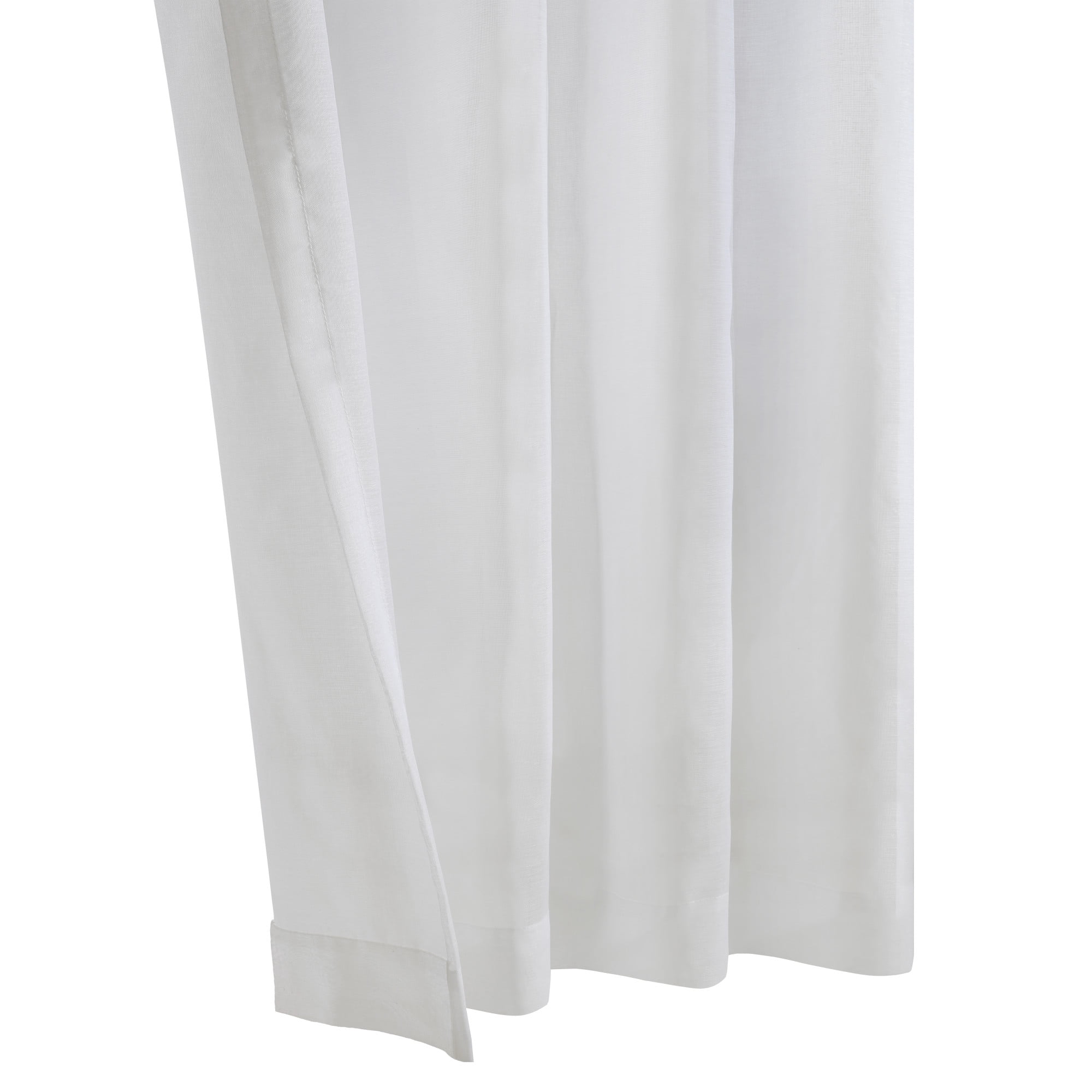 Loft Living Daisy Sheer Grommet Indoor Curtain 52 x 63 in White