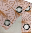 thumbnail image 4 of Ambesonne Art Deco Grommet Curtain, Blush Geometric Circles, 50"x84", Cinnamon and Blush, 4 of 5