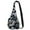 Ink Flower, variant on Crossbody Sling Bags for Women, Small Sling Shoulder Backpack with Convertable Strap Fashionable Travel Chest Pack for Trip Sports Work