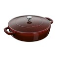 thumbnail image 1 of STAUB Braisers 3.7 L Cast Iron Round Saute Pan Chistera, Grenadine-Red, 1 of 6