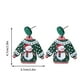 thumbnail image 3 of Nuevo estilo suéter rojo pendiente navideño pendiente encantador Papá Noel árbol de Navidad muñeco de nieve pendiente femenino, 3 of 4