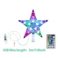 thumbnail image 6 of Christmas Tree Topper Star with Remote - 16 Color Changing Light Modes, USB Powered 10" LED Decor for Xmas Tree Indoor Outdoor Holiday, 6 of 8