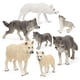 thumbnail image 1 of Restcloud Juego de 7 figuras de juguete de lobo, figuras de animales de lobo (juego de lobo B), 1 of 7