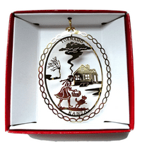 Wizard of Oz Tornado Brass Ornament Dorothy Toto Farmhouse
